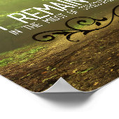 Poster "Je reste calme" Motivation Affirmation (Coin)