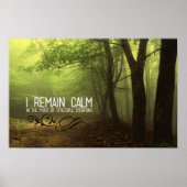 Poster "Je reste calme" Motivation Affirmation (Devant)