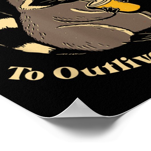 Poster Je Reste Hydraté Pour Survivre À Mes Ennemis Fu (Coin)