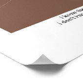 Poster Je Sais Que Je T'Aime (Coin)