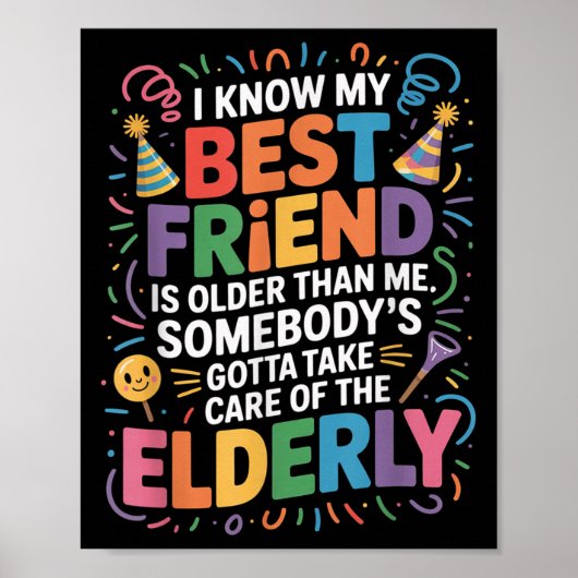 Poster Je Sais Que Mon Ami Est Plus Âgé Que Moi Quelqu'Un (Devant)