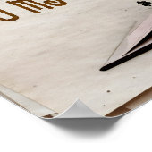 Poster "Je salue la prospérité" Motivation Affirmation (Coin)