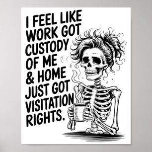 Poster Je sens que le travail a obtenu ma garde &amp; Acc