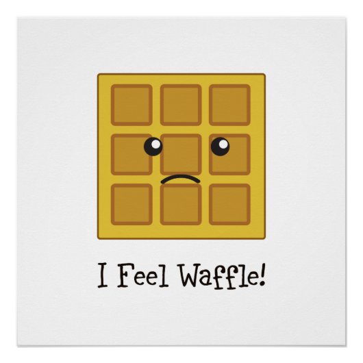 Poster Je sens Waffle ! (Devant)