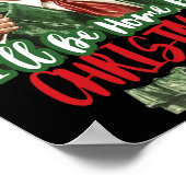 Poster Je Serai À La Maison Pour Noël Drôle Trump 1 (Coin)