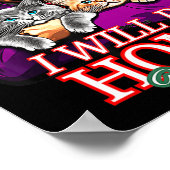 Poster Je serai à la maison pour Noël Funny Père Noël Tru (Coin)