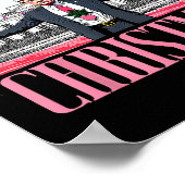 Poster Je serai à la maison pour Noël Funny Père Noël Tru (Coin)