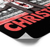 Poster Je serai à la maison pour Noël Père Noël drôle Tru (Coin)