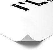 Poster Je serai Bok Funny Veggie Movie Pun (Coin)