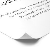 Poster Je Serai Là Siège Memorial Avec Nom Mariage (Coin)