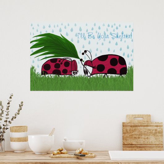 Poster Je serai votre abri imprimer (Cuisine)