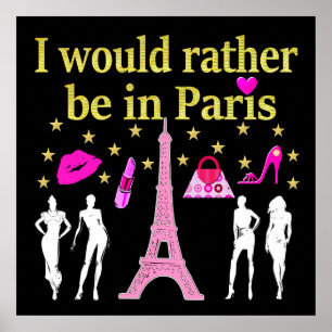 POSTER JE SERAIS PLUTÔT À PARIS