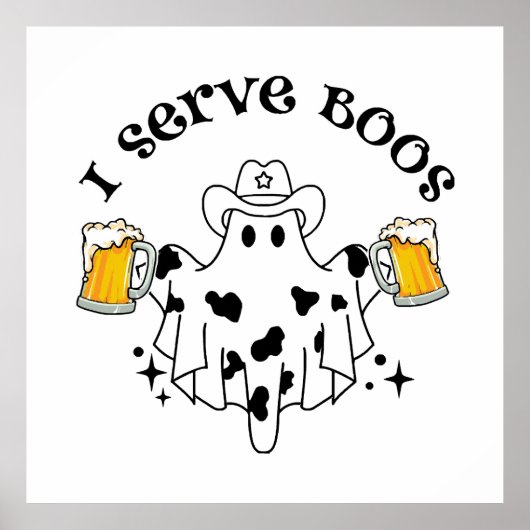 Poster Je sers Boos ! Barre éffrayant (Devant)