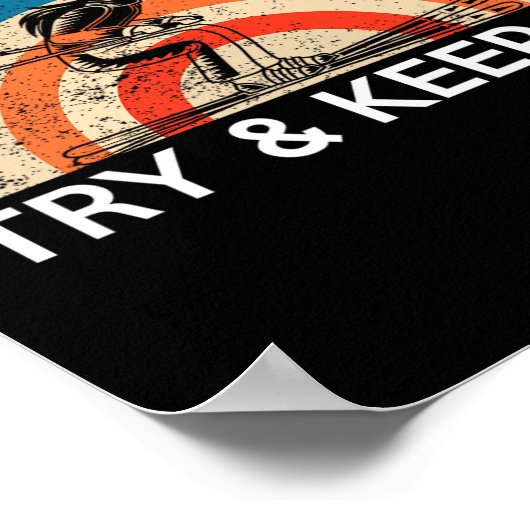 Poster Je Skie Comme Une Fille Essaie De Continuer L'Acti (Coin)