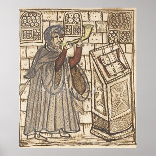 Poster Je souffle un shofar. Rosh Hashana. ש ו פ ר