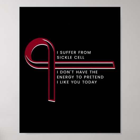 Poster Je souffre de Sickle Cell (Devant)