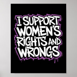Poster Je soutiens le sticker pour les droits des femmes