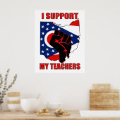 Poster Je soutiens mes enseignants (Cuisine)