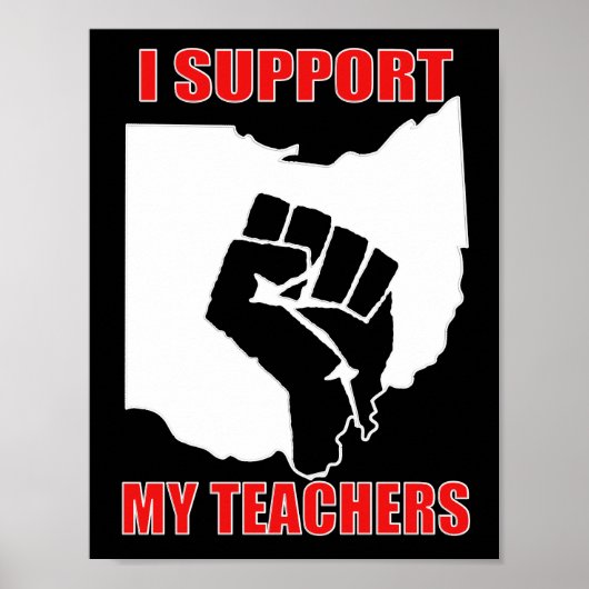 Poster Je soutiens mes enseignants (Devant)