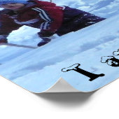 Poster Je suis à Deep. . . (enfant et chien) (Coin)