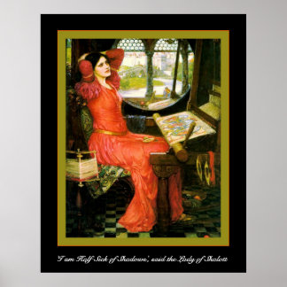 Poster 'Je suis à moitié malade de l'ombre'