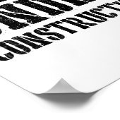 Poster Je suis actuellement en construction -------.  (Coin)