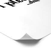 Poster Je Suis Agréable... Dammit Funny Sarcasm _2 (Coin)