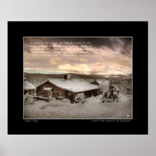 Poster Je suis allé à l'affiche Woods, Thoreau