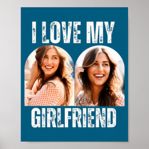 Poster Je Suis Amoureux De Ma Copine Photo Cadeau Drôle P