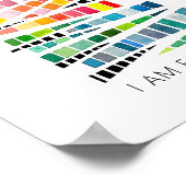 Poster Je suis assez d'affirmation pour l'aquarelle pour  (Coin)