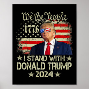 Poster Je Suis Avec Donald Trump Pour L'Élection Du Prési