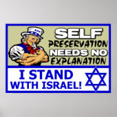 Poster Je Suis Avec Israël ! (Devant)