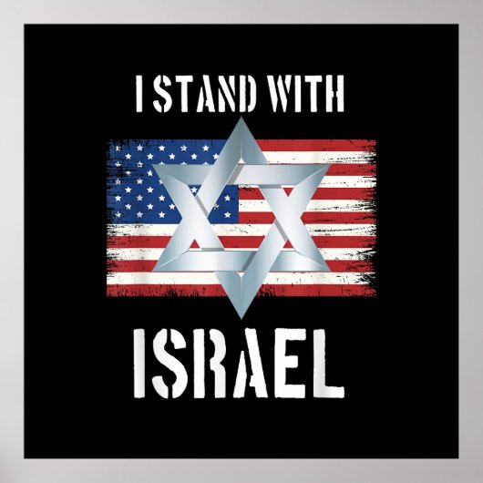 Poster je suis avec israël (Devant)
