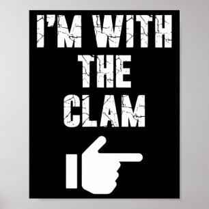 Poster Je suis avec la Clam Fun Easy Playful Halloween Co