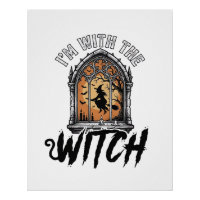 Je Suis Avec La Sorcière Vintage Halloween