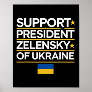 Poster Je suis avec le président Zelensky - Je suis avec