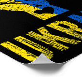 Poster Je Suis Avec Le Soutien Du Drapeau Ukrainien De L' (Coin)