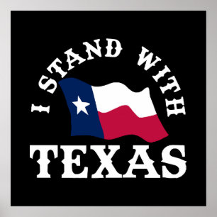Poster Je suis avec le Texas