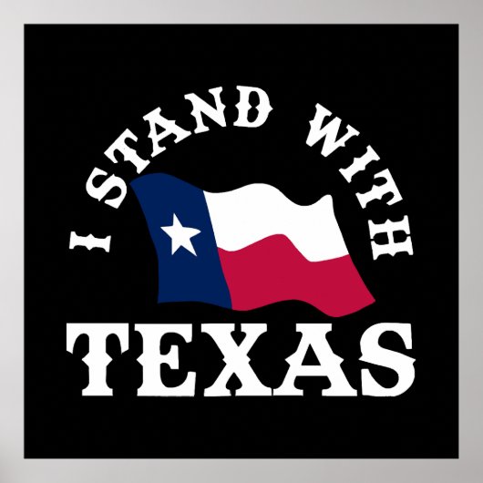 Poster Je suis avec le Texas (Devant)