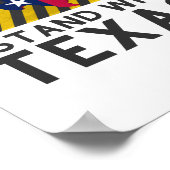 Poster Je suis avec le Texas (Coin)