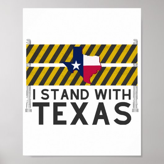 Poster Je suis avec le Texas (Devant)