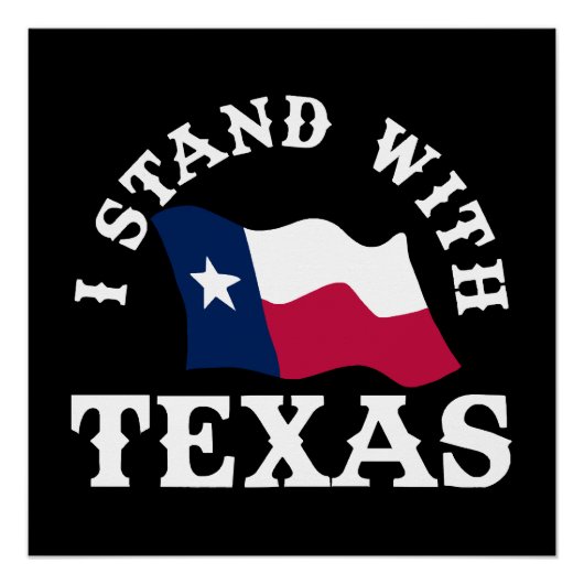 Poster Je suis avec le Texas (Devant)