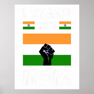 Poster Je suis avec l'Inde