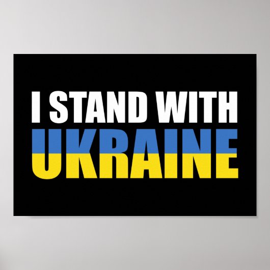 Poster Je Suis Avec L'Ukraine (Devant)