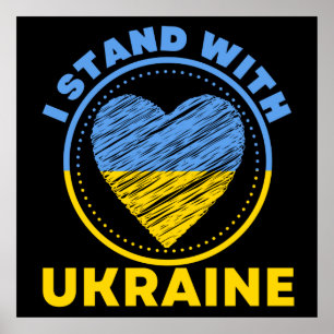 POSTER JE SUIS AVEC L'UKRAINE - SOUTIEN