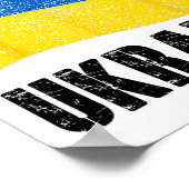 Poster Je suis avec l'Ukraine Soutien Ukraine Drapeau Ukr (Coin)