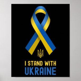 Poster Je suis avec l'Ukraine Soutien Ukraine Guerre Ukra