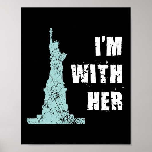 Poster Je suis avec sa statue de la liberté (Devant)