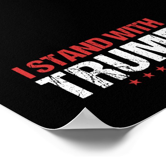 Poster Je suis avec Trump (Coin)