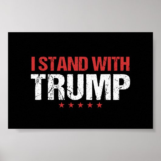 Poster Je suis avec Trump (Devant)